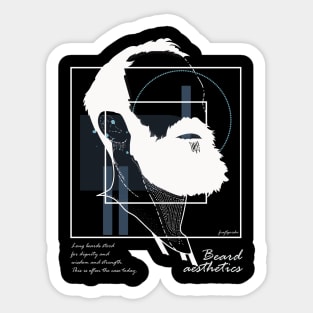Beard aesthetics version 7 Sticker